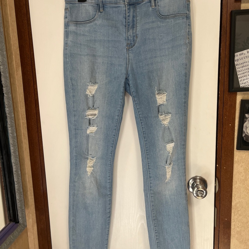 PacSun Light Blue Ripped Skinny Jeans